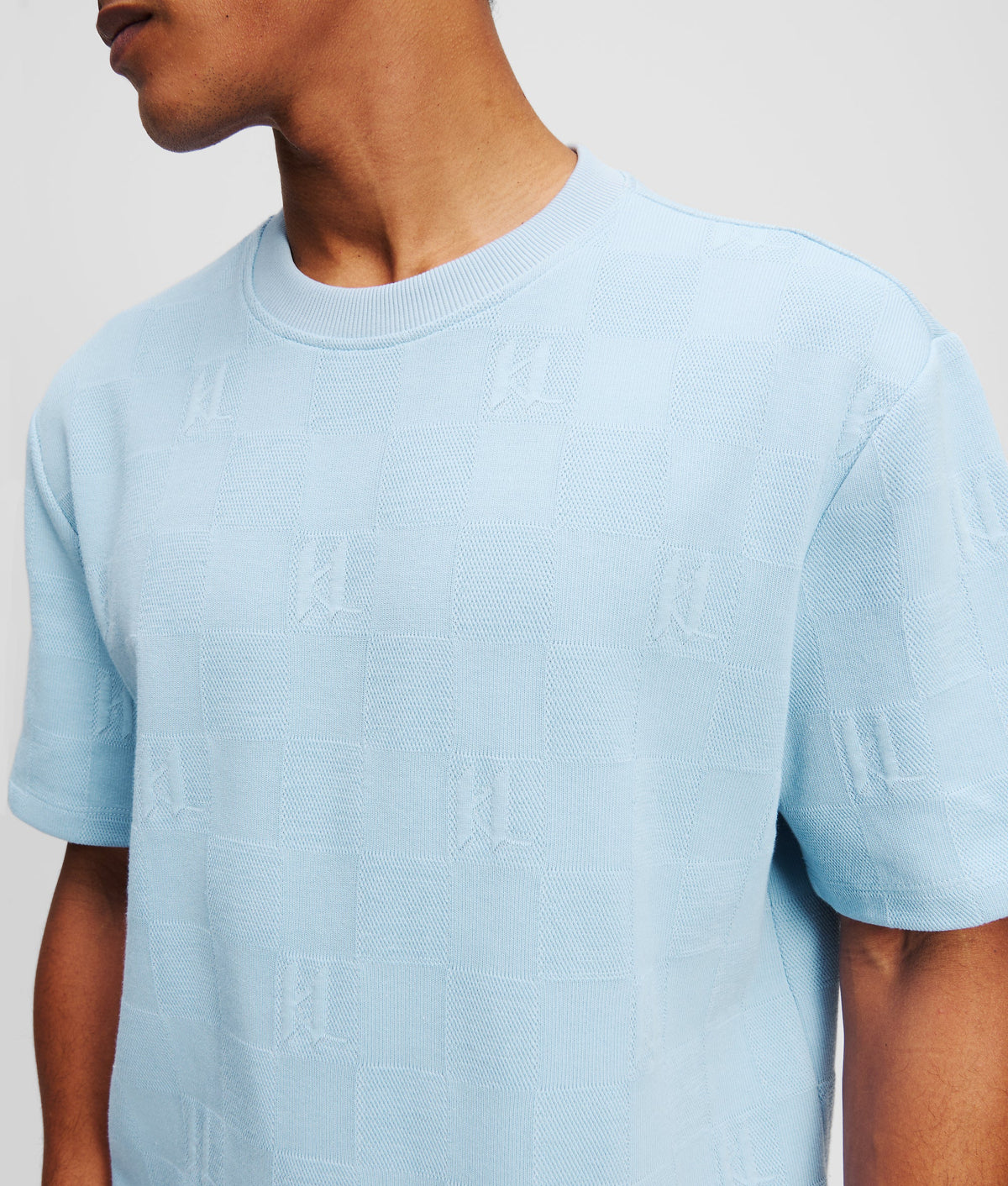 Monogram CHECKED T-SHIRT