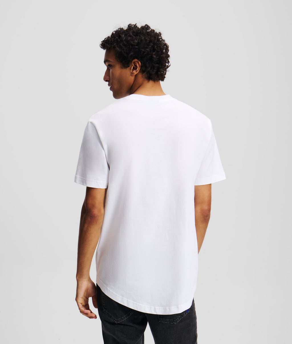 CURVED HEM SHIBORI MONOGRAM T-SHIRT