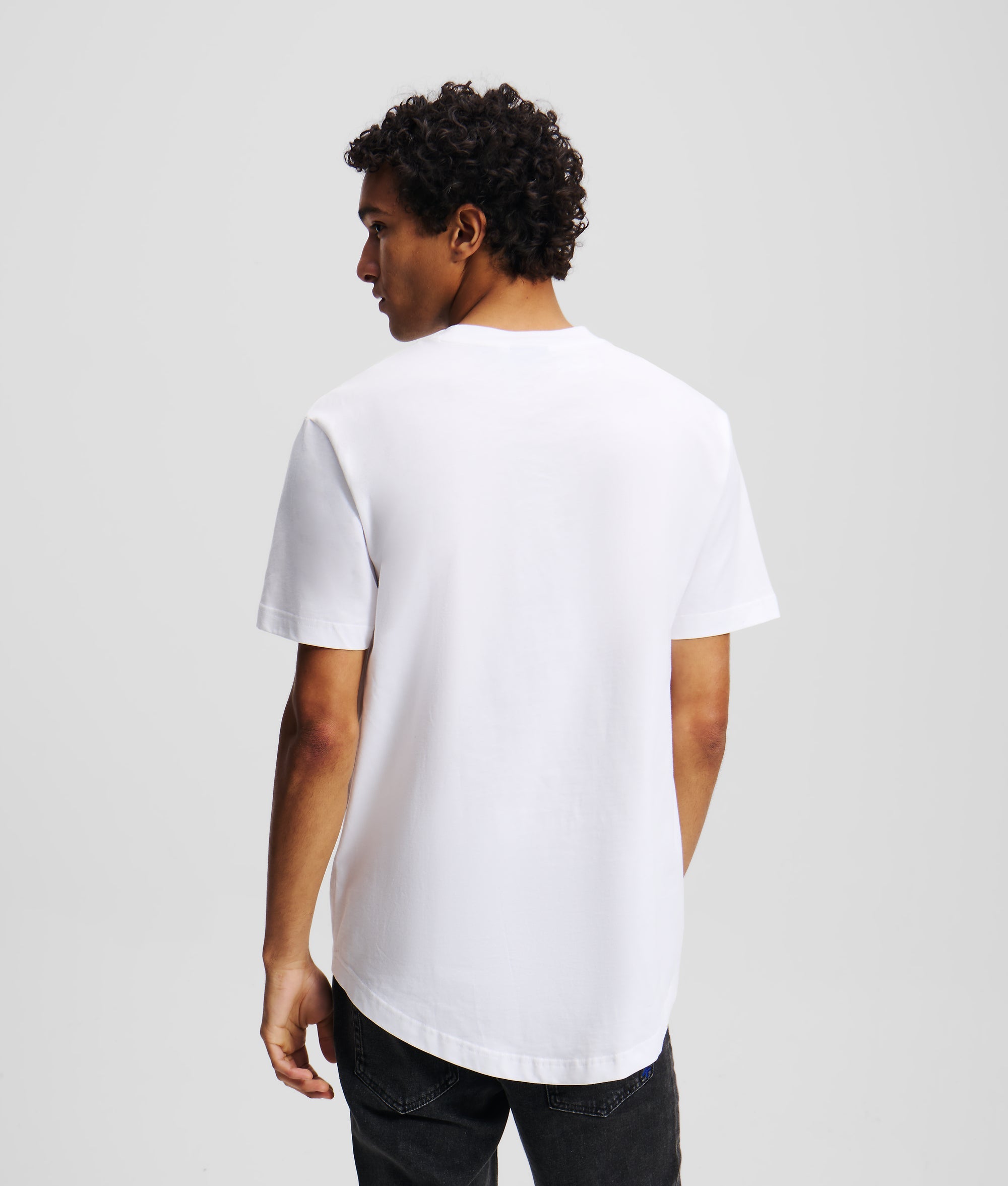 CURVED HEM SHIBORI MONOGRAM T-SHIRT