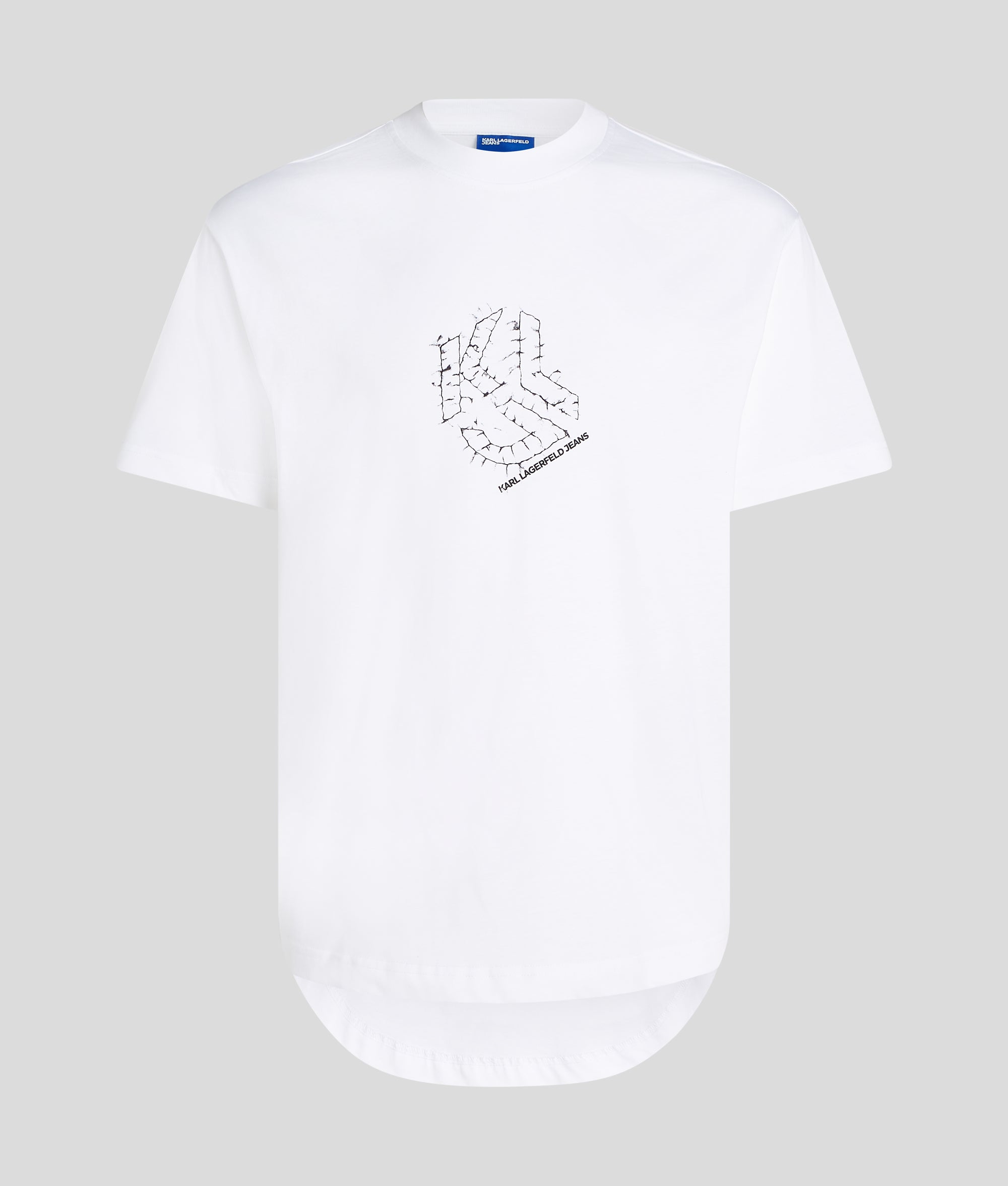 CURVED HEM SHIBORI MONOGRAM T-SHIRT