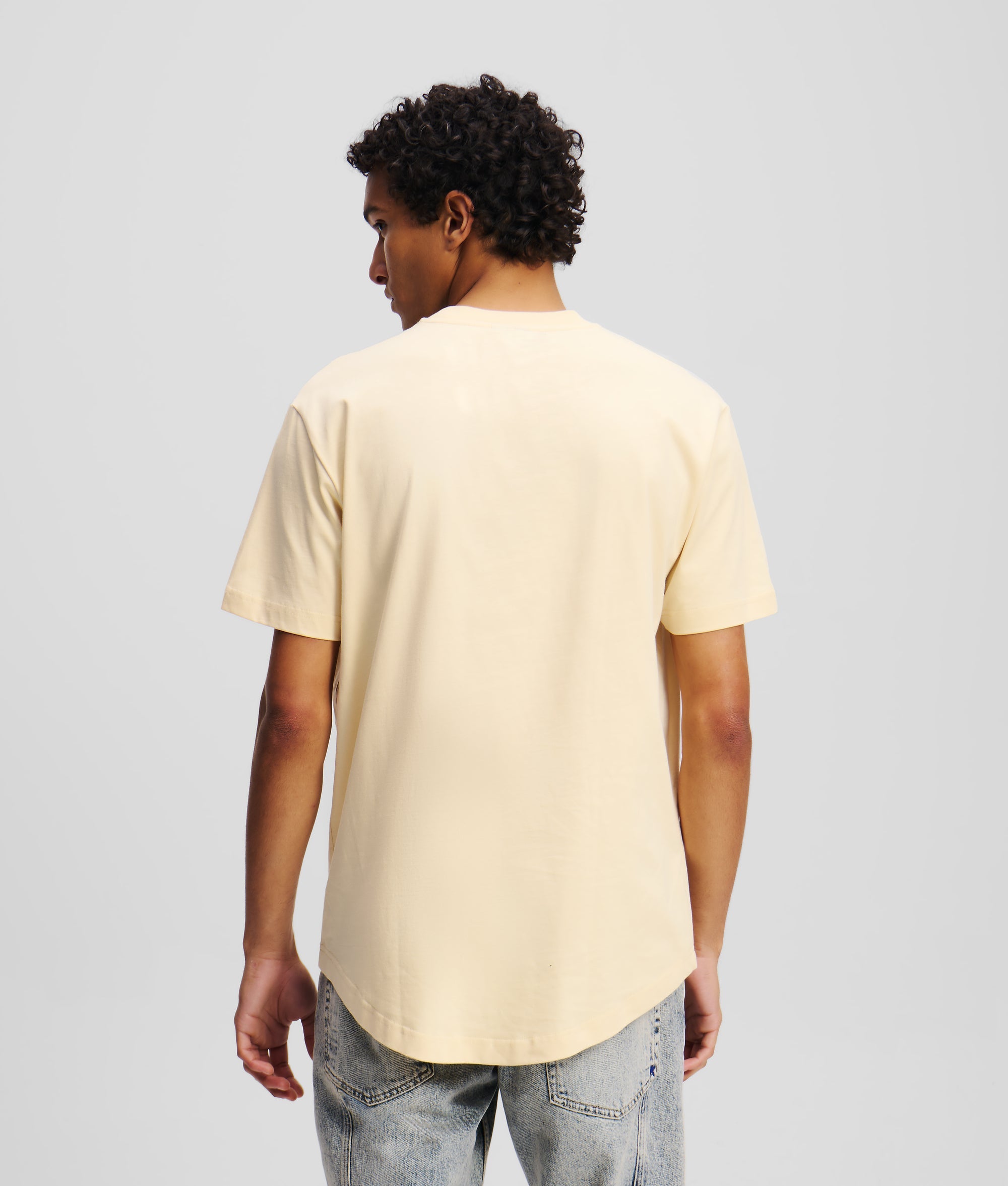 CURVED HEM SHIBORI MONOGRAM T-SHIRT