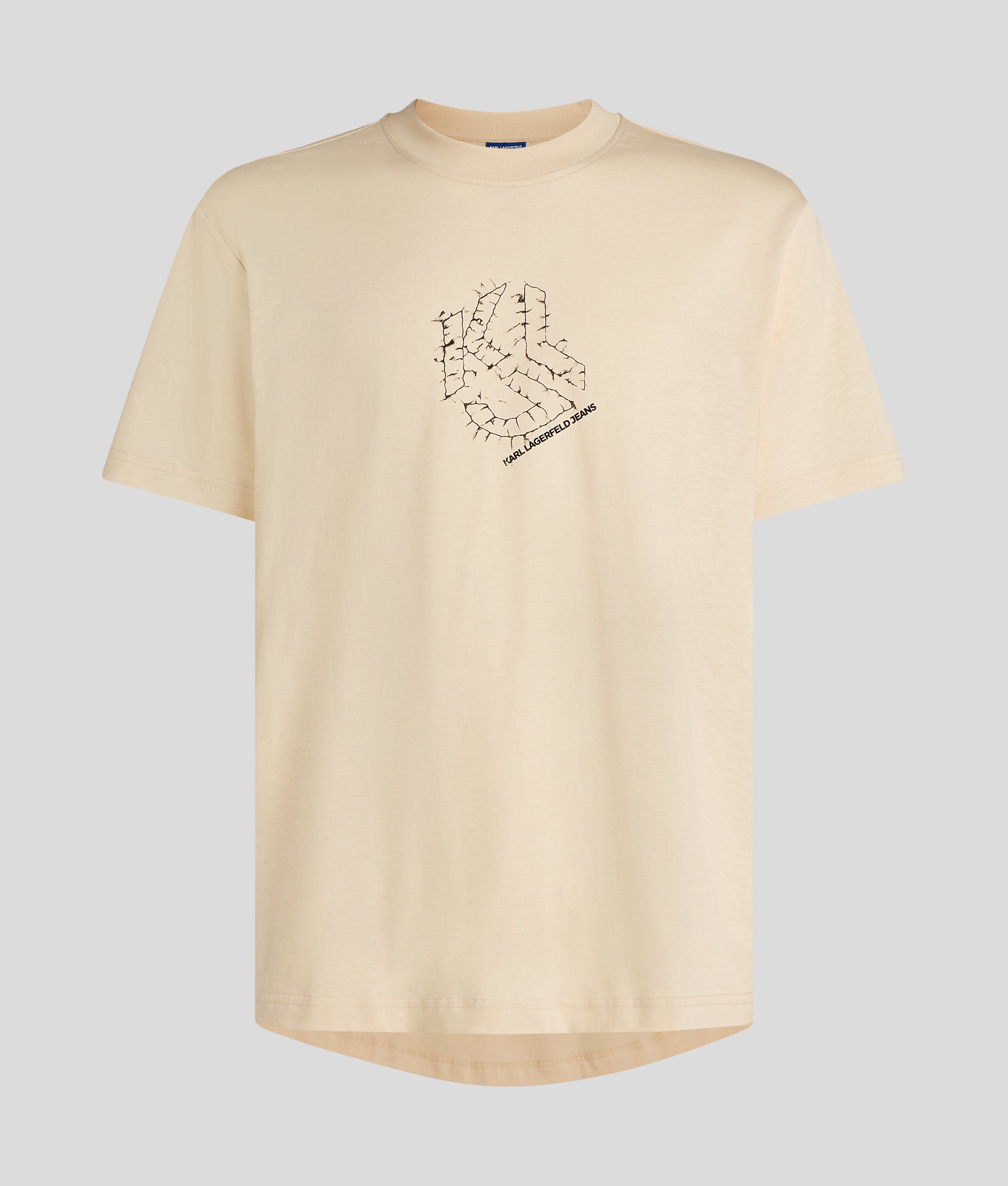 CURVED HEM SHIBORI MONOGRAM T-SHIRT