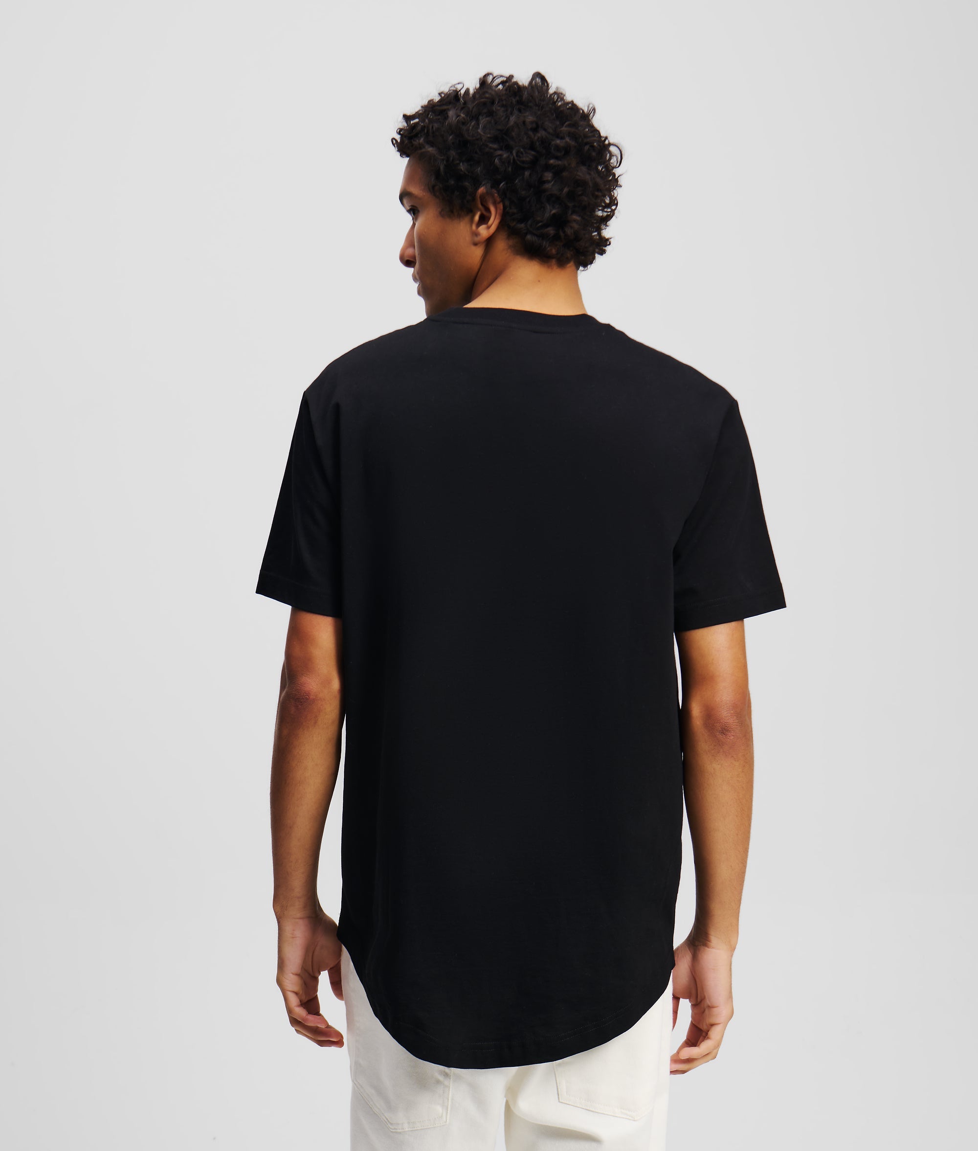 CURVED HEM SHIBORI MONOGRAM T-SHIRT