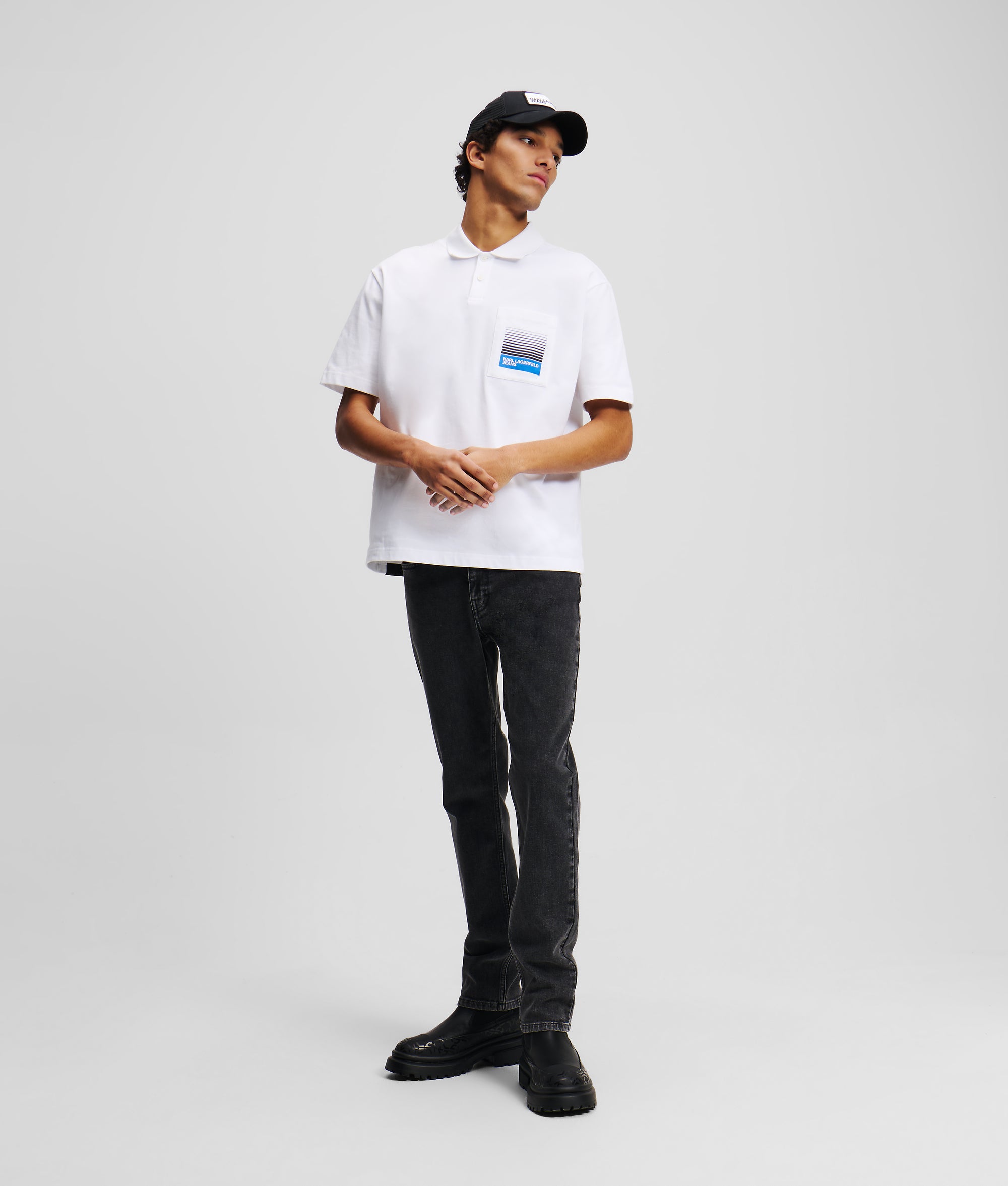 BOX FADE LOGO POLO SHIRT