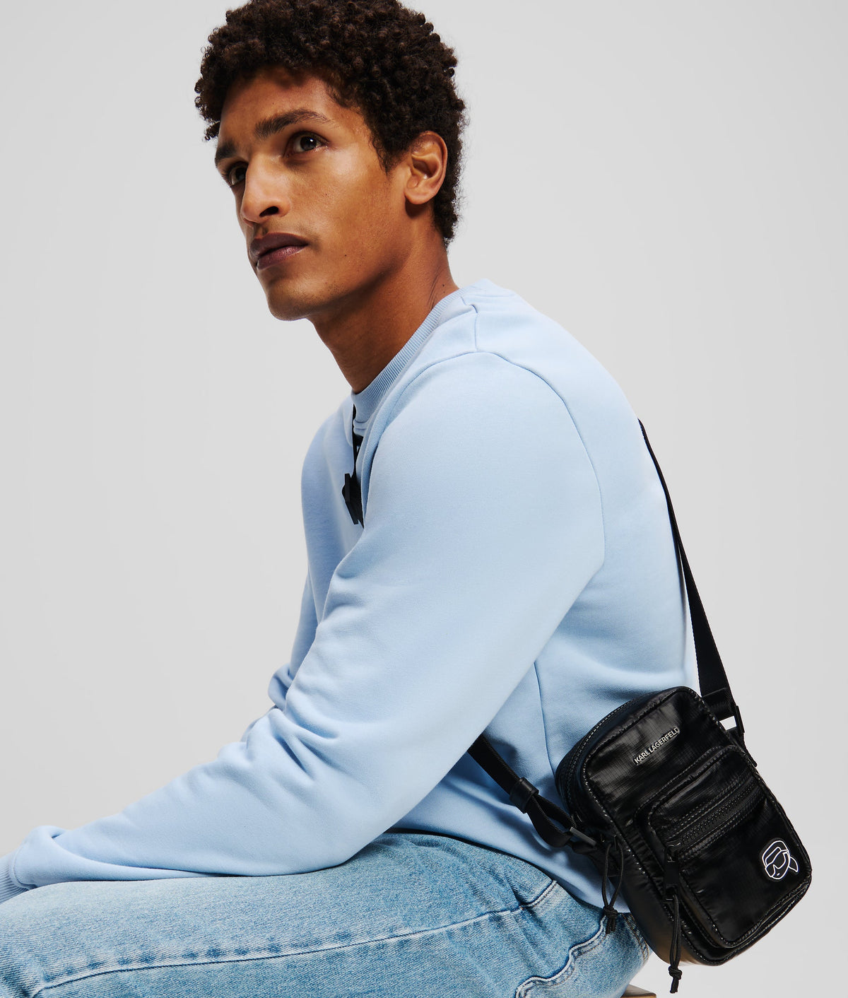 IKON K PUFFY NYLON CROSSBODY BAG