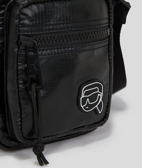 IKON K PUFFY NYLON CROSSBODY BAG