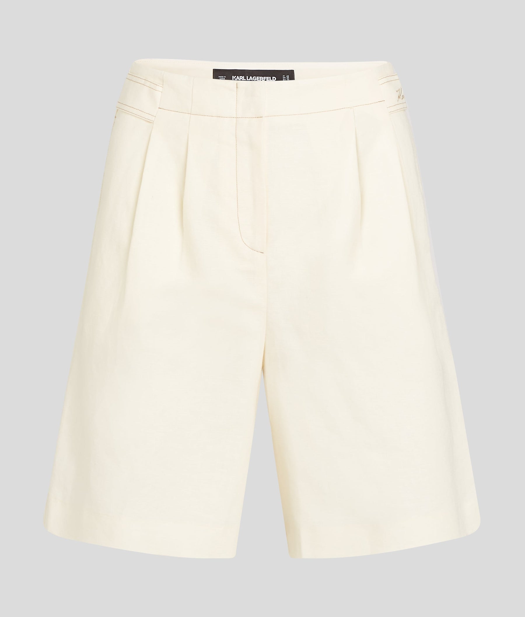 LINEN-BLEND SHORTS