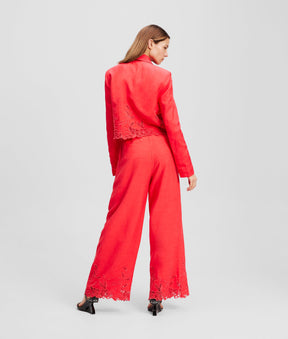 CUT-OUT EMBROIDERY CULOTTES