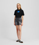 HIGH-WAISTED DENIM SHORTS
