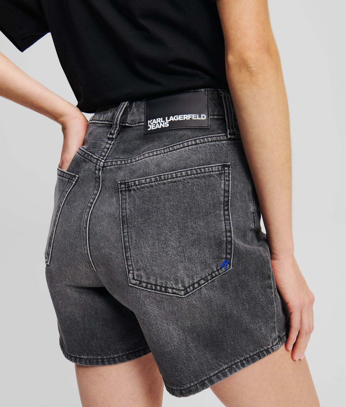 HIGH-WAISTED DENIM SHORTS