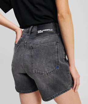 HIGH-WAISTED DENIM SHORTS