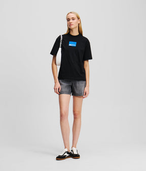HIGH-WAISTED DENIM SHORTS