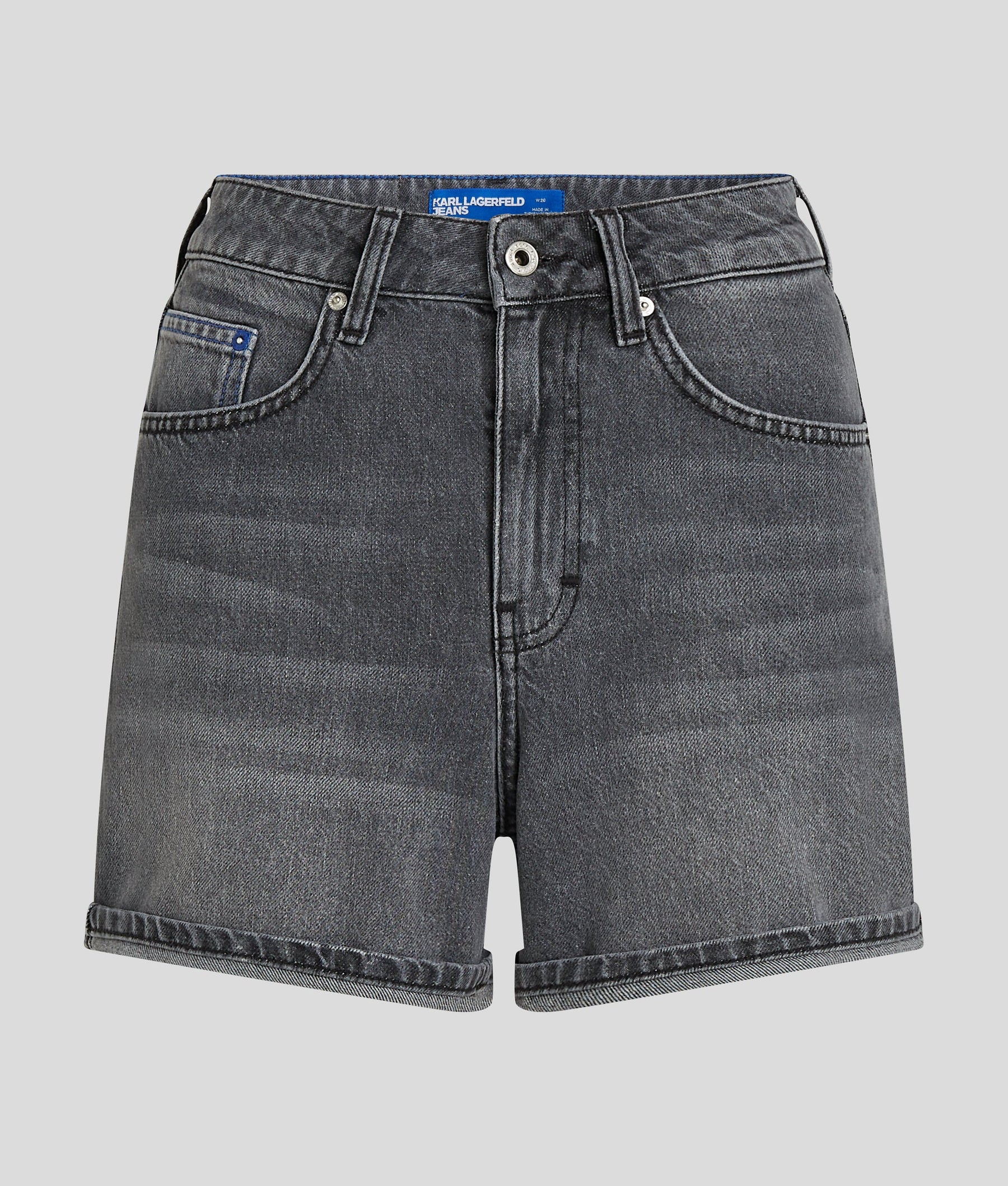 HIGH-WAISTED DENIM SHORTS