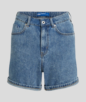 HIGH-WAISTED DENIM SHORTS