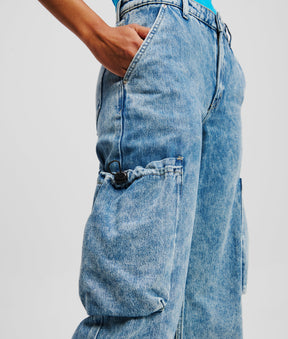 MID-RISE RELAXED UTILITY JEANS