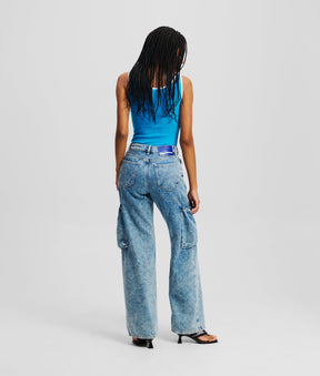 MID-RISE RELAXED UTILITY JEANS
