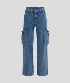 MID-RISE RELAXED UTILITY JEANS