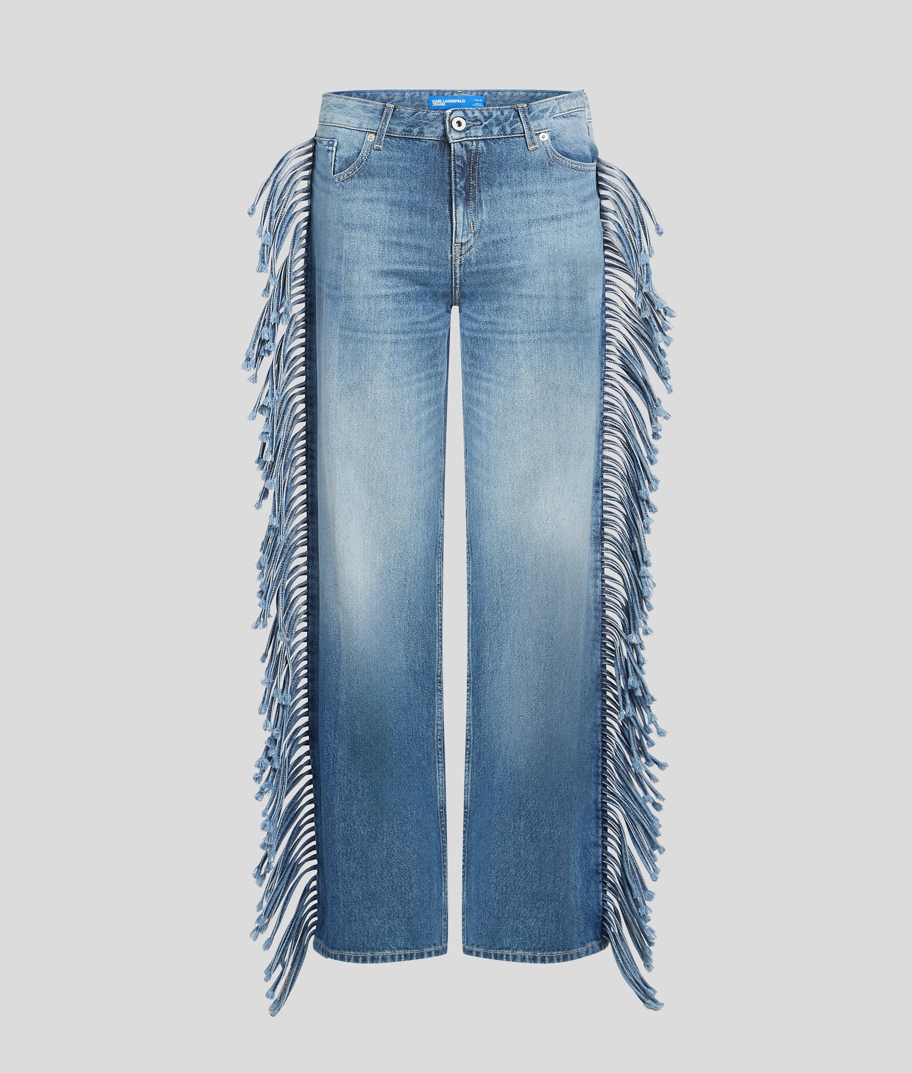 FRINGED RELAXED JEANS