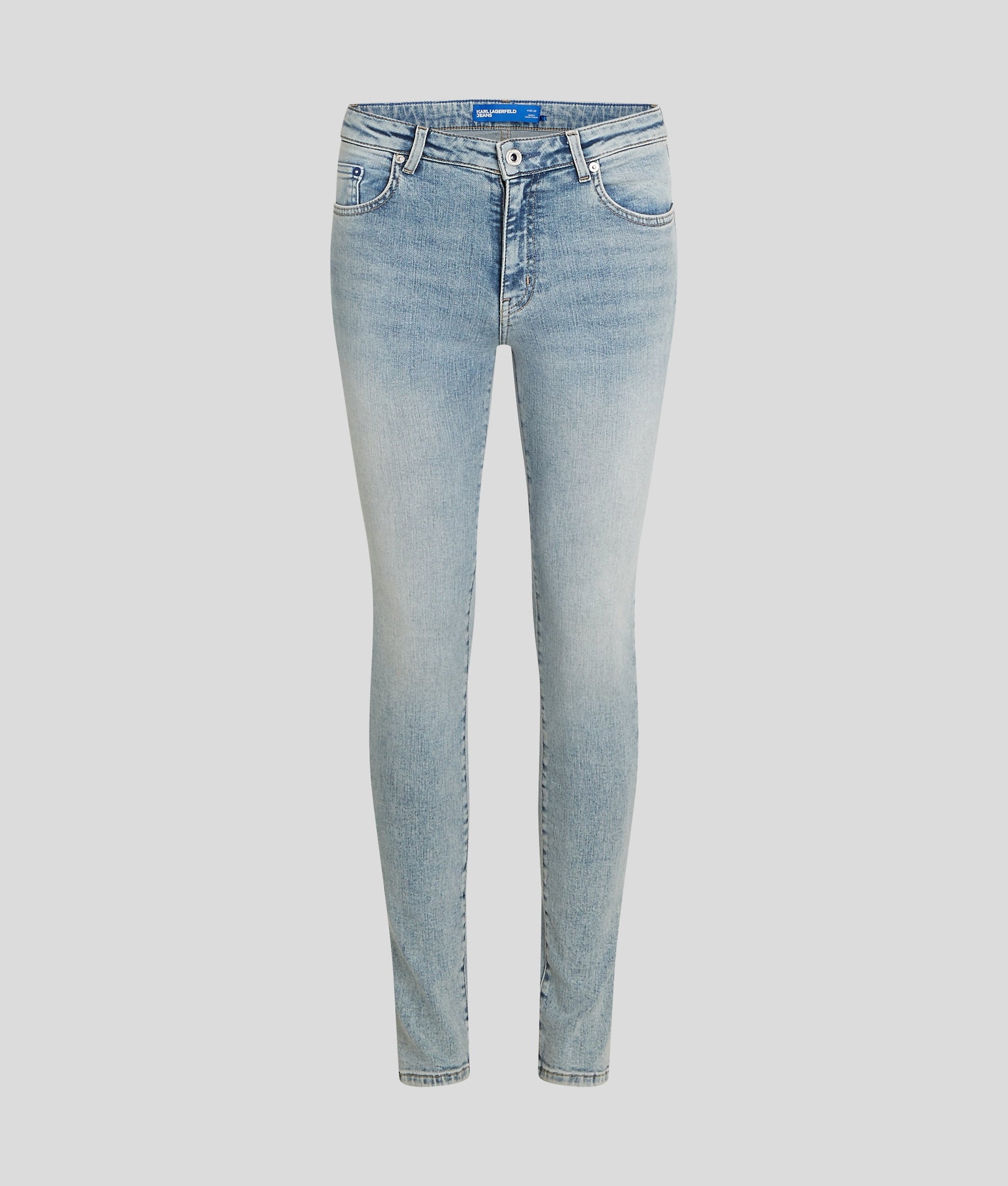 HIGH-RISE SPLIT-HEM SKINNY JEANS