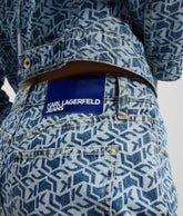 ALL-OVER-PRINT MUM JEANS