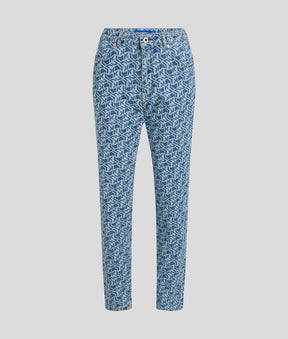 ALL-OVER-PRINT MUM JEANS