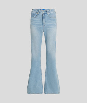 HIGH-RISE FLARED JEANS