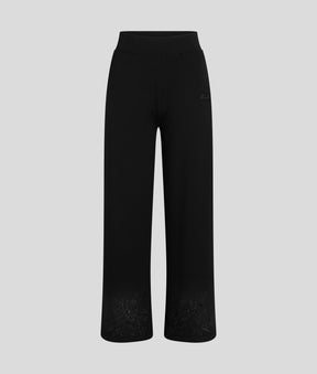ORCHID EMBROIDERY TRACK PANTS
