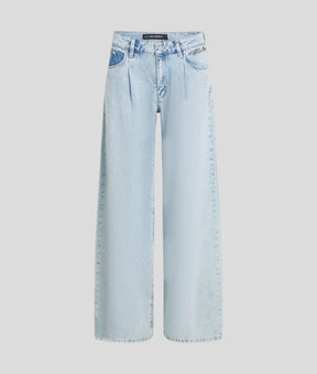 MID-RISE WIDE-LEG JEANS