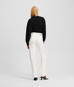 HIGH-WAIST STRAIGHT JEANS