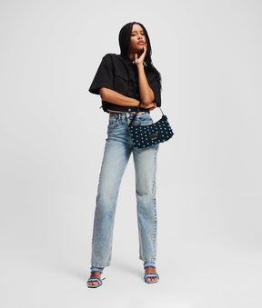 HIGH-RISE BUTTON-FLY STRAIGHT JEANS