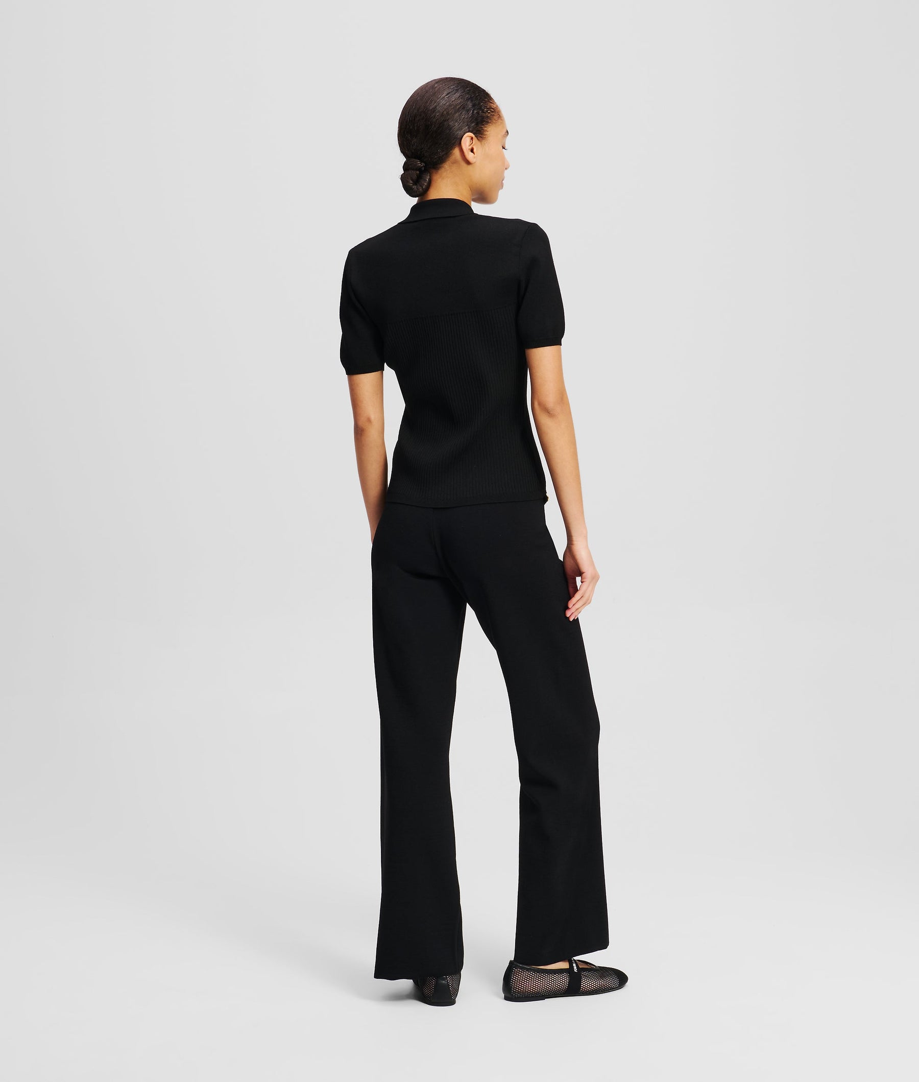 BUTTON-DETAIL TROUSERS