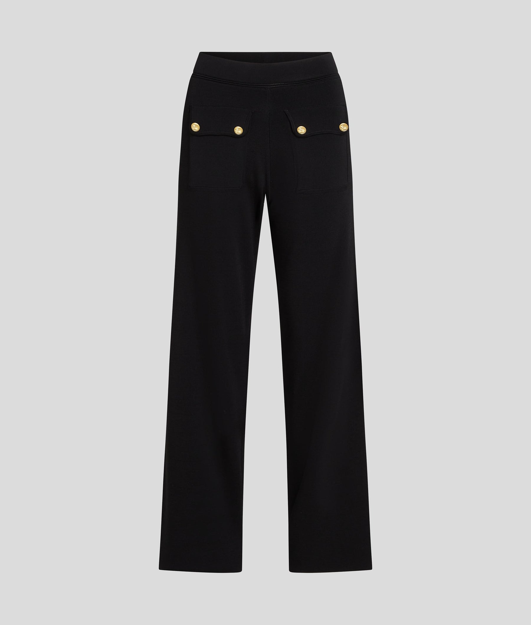 BUTTON-DETAIL TROUSERS