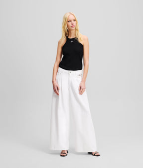 MID-RISE WIDE-LEG JEANS