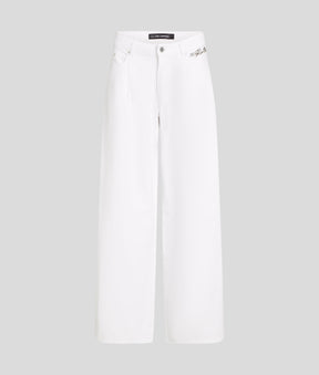 MID-RISE WIDE-LEG JEANS