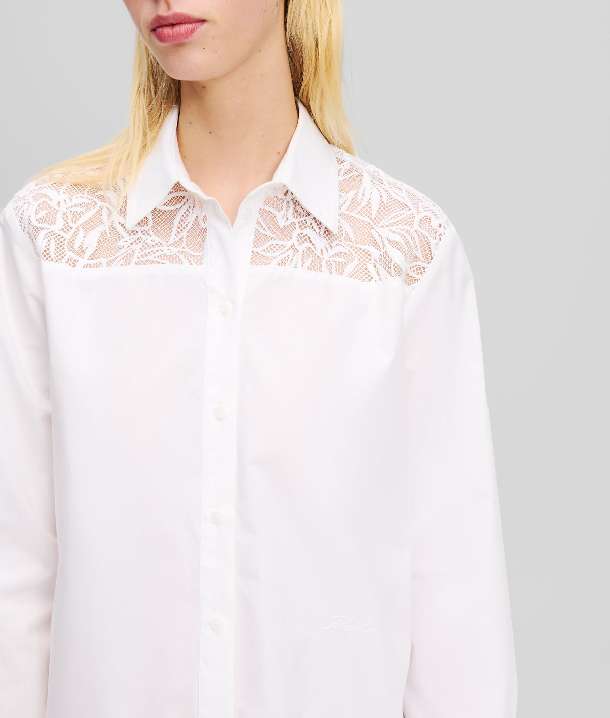ORCHID EMBROIDERY TUNIC SHIRT