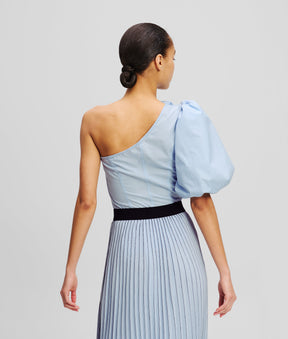 FLOWER ONE-SHOULDER TOP