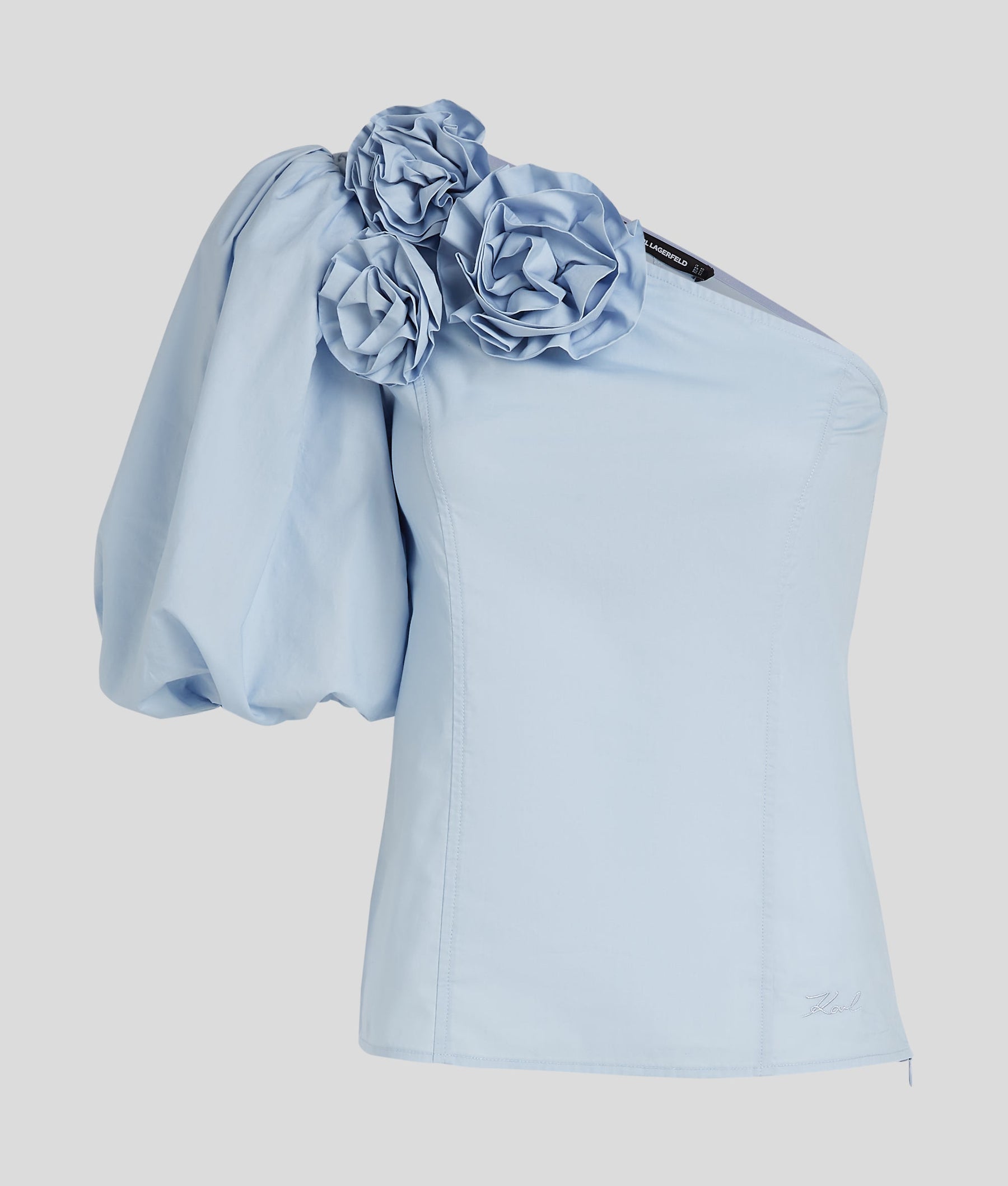 FLOWER ONE-SHOULDER TOP