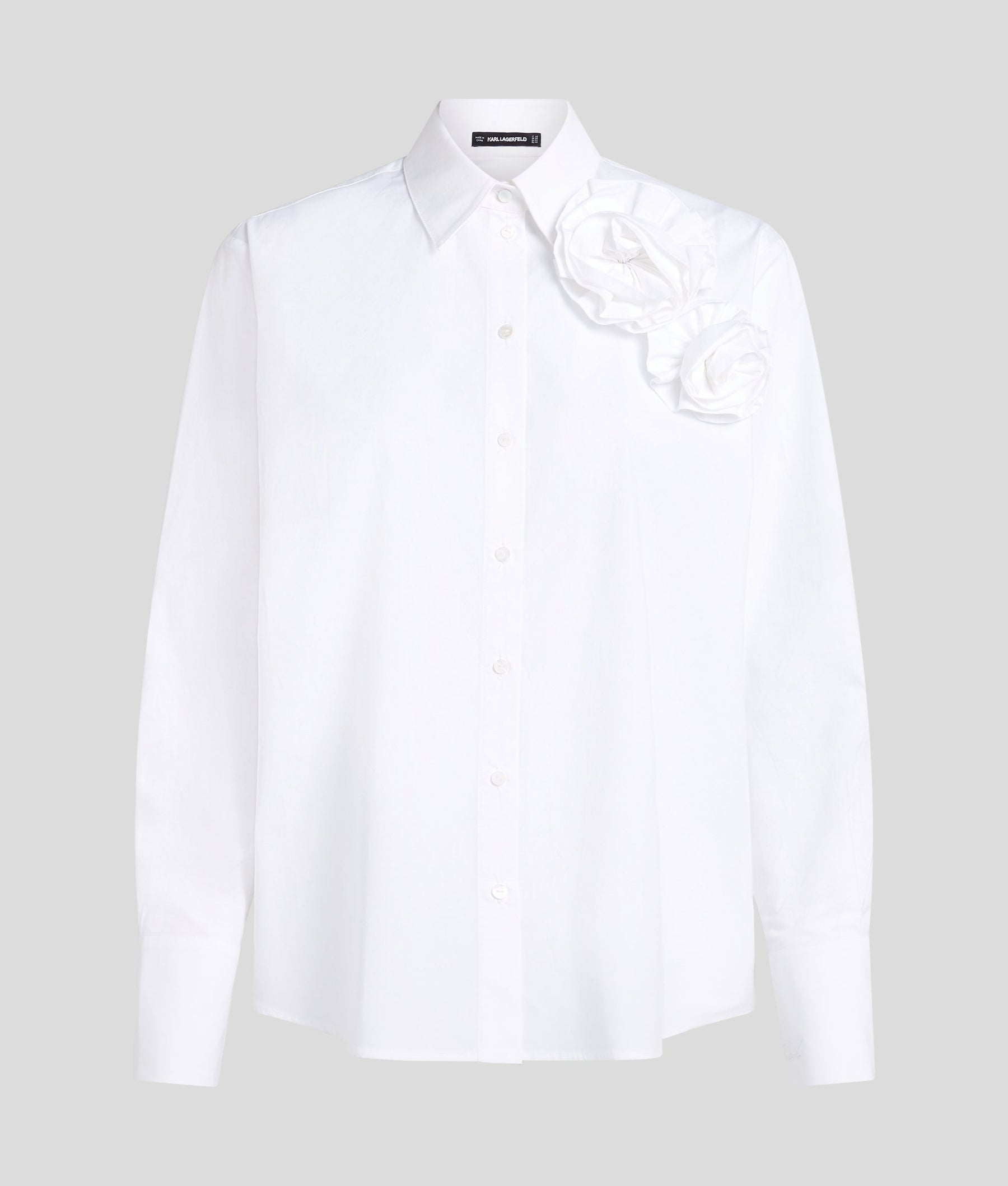 FLOWER POPLIN SHIRT