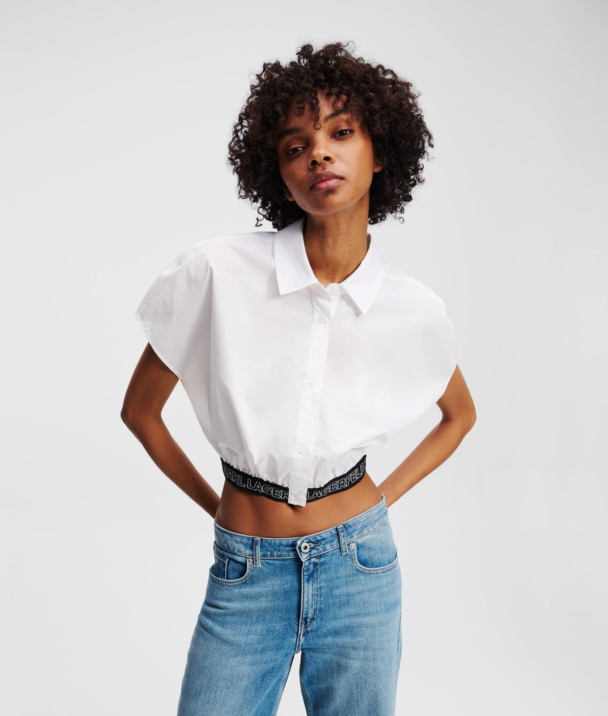 CROPPED WOVEN SHIRT
