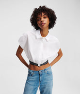 CROPPED WOVEN SHIRT