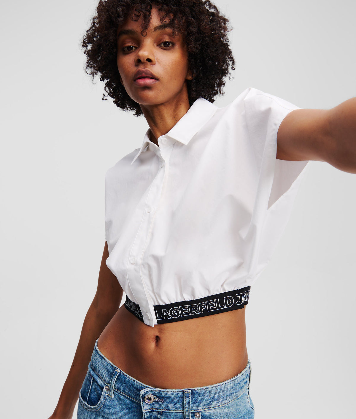 CROPPED WOVEN SHIRT
