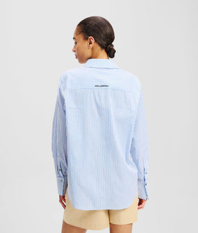 IKON KARL & CHOUPETTE PINSTRIPE SHIRT