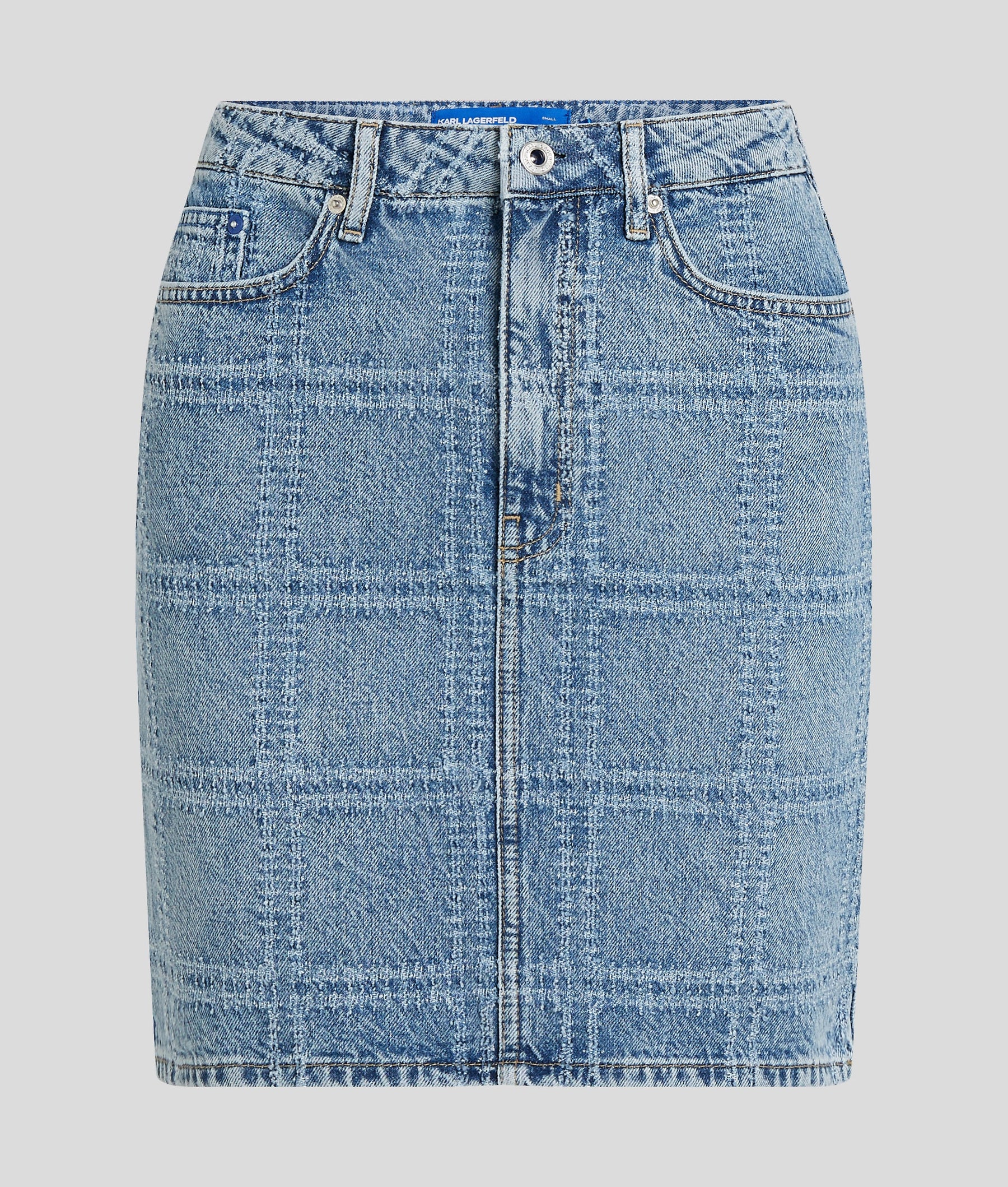 PATCHWORK JEAN SKIRT