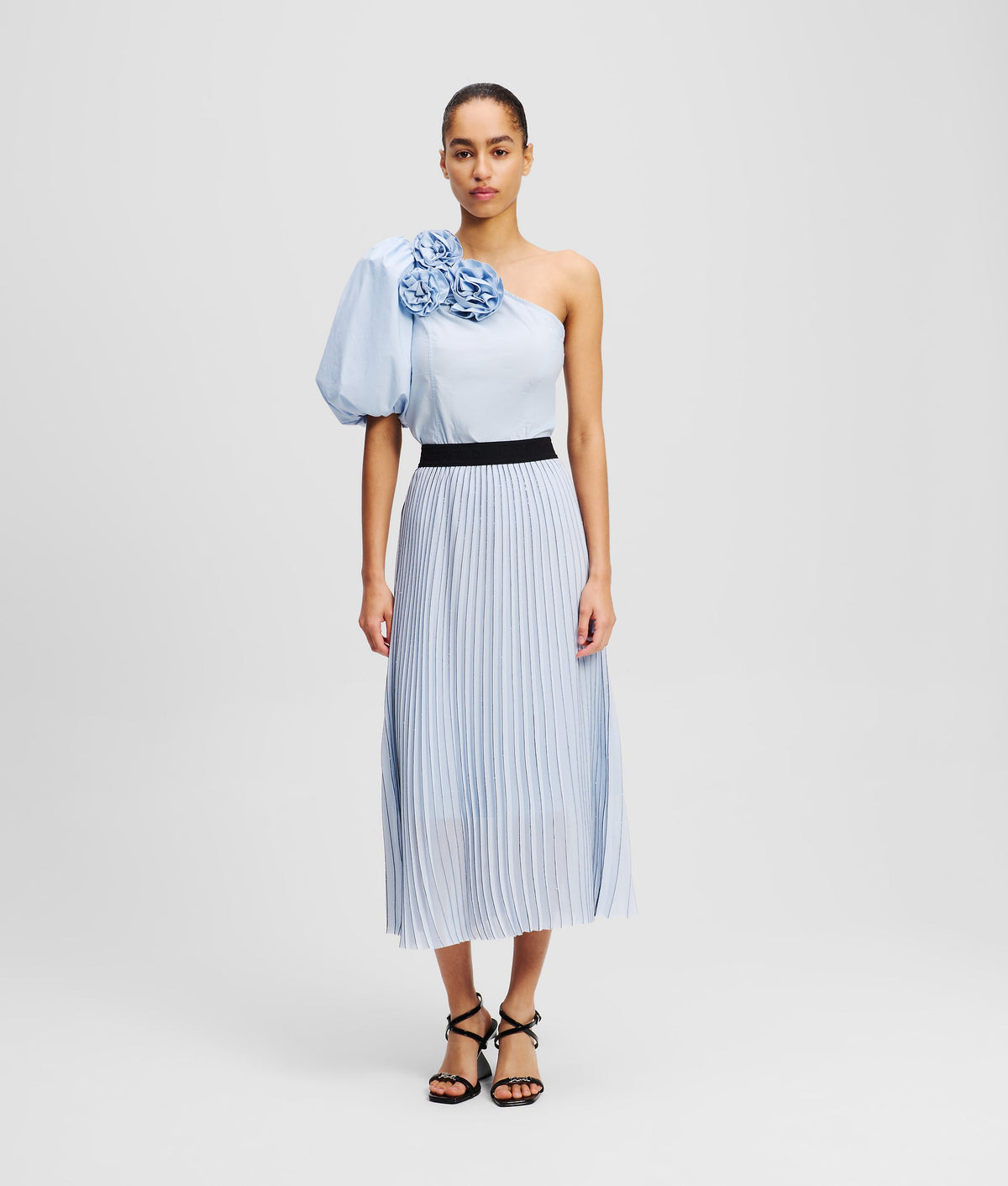 PLEATED MAXI SKIRT