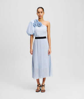 PLEATED MAXI SKIRT