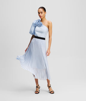 PLEATED MAXI SKIRT