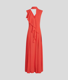 RUFFLE-DETAIL DRESS