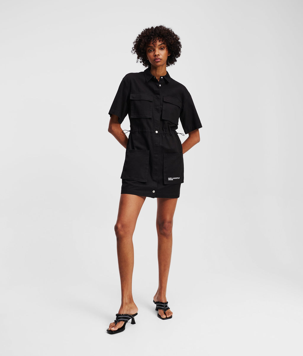 Utility shirt dress