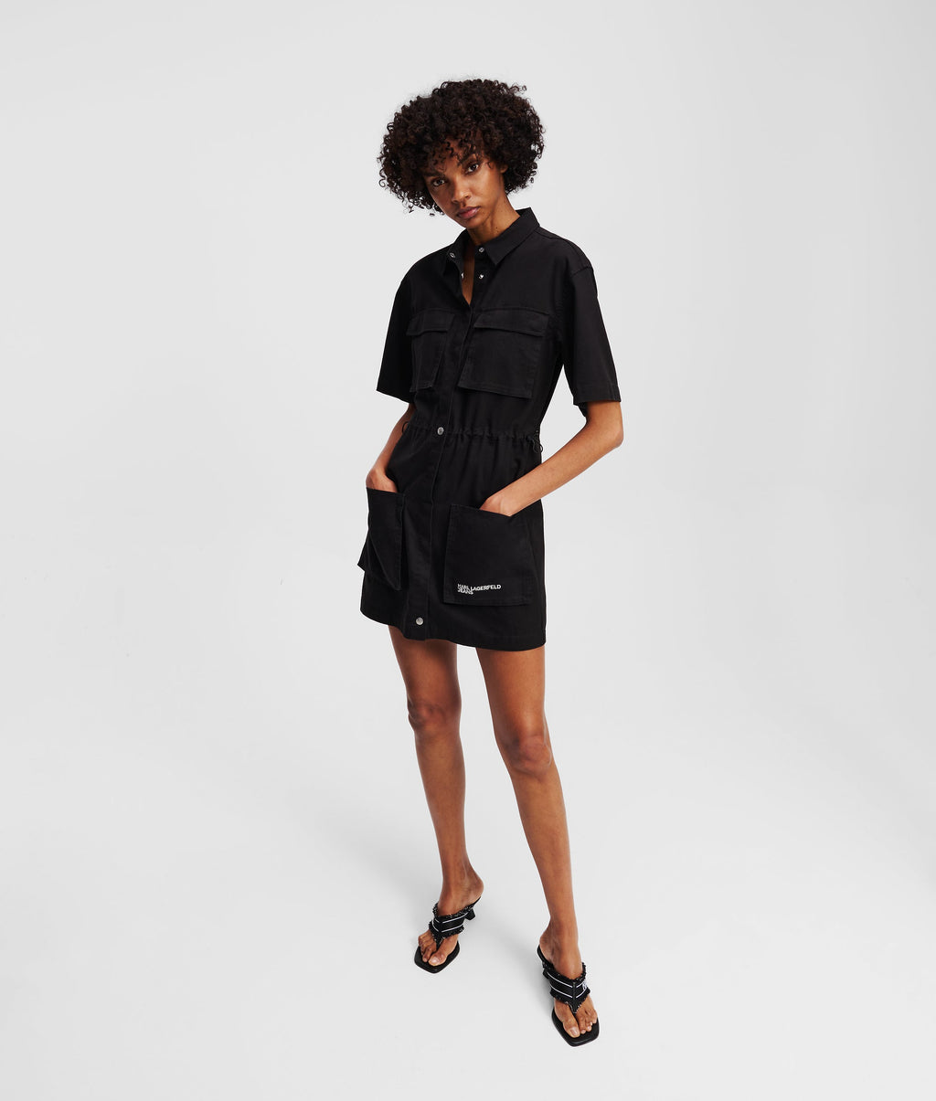 Utility shirt dress