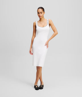 KARL ESSENTIAL KNITTED DRESS